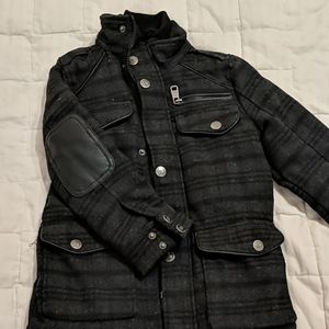 Boys polyester/wool blend coat
